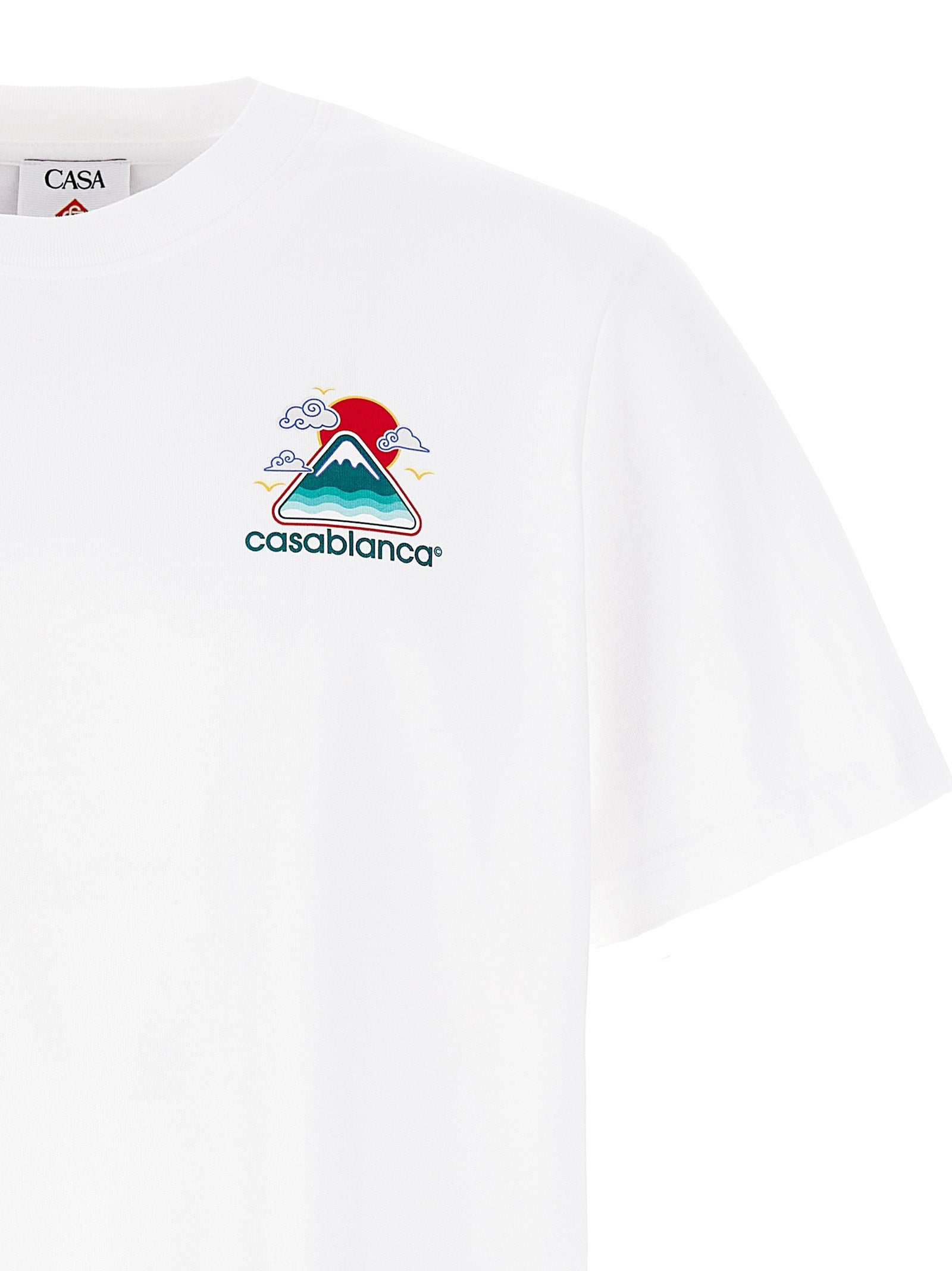 Montagne Ondulée T-shirt White Cotton