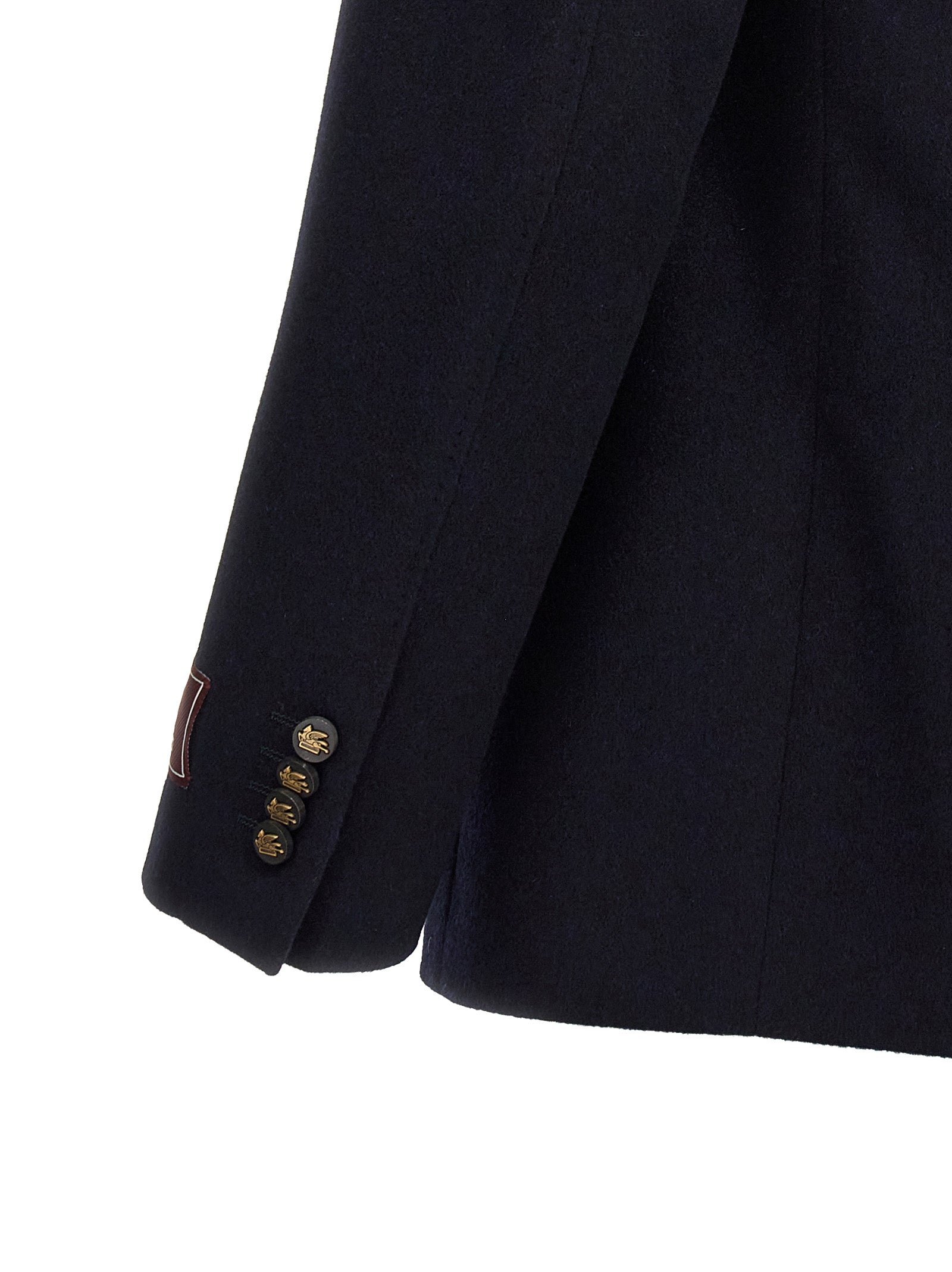 Decorative Basting blazer Blue Cashmere