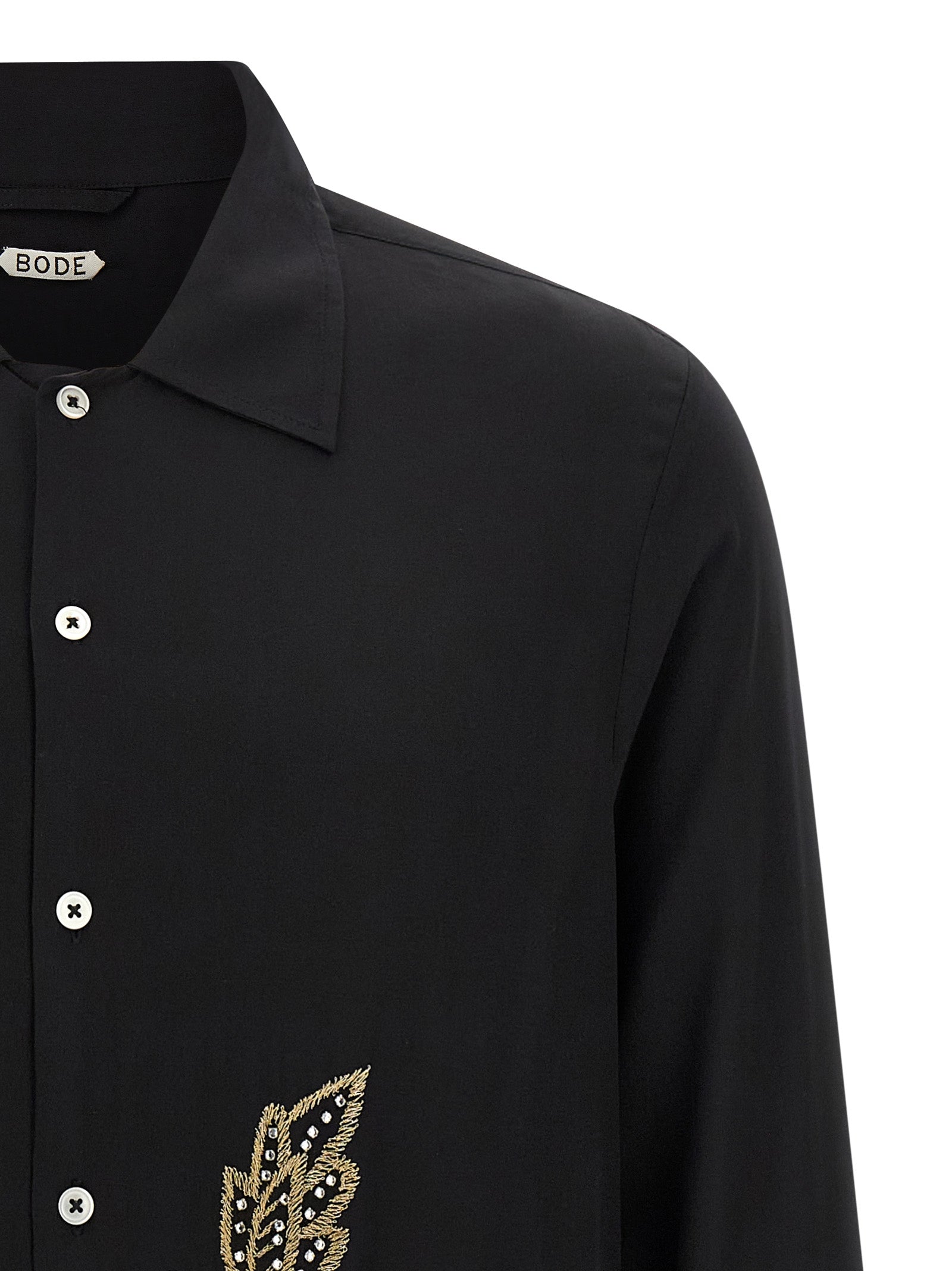 Beaded Epoque shirt Black Silk Shirt, Blouse