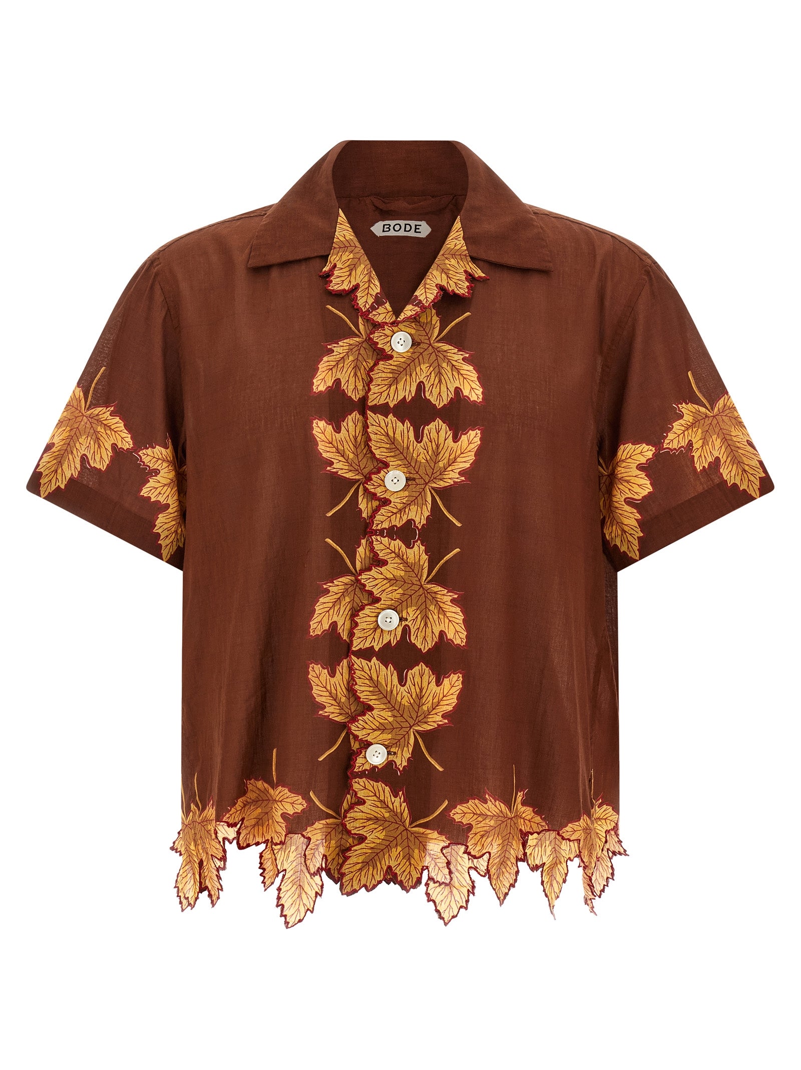 Harvest Floor shirt Brown Cotton Shirt, Blouse