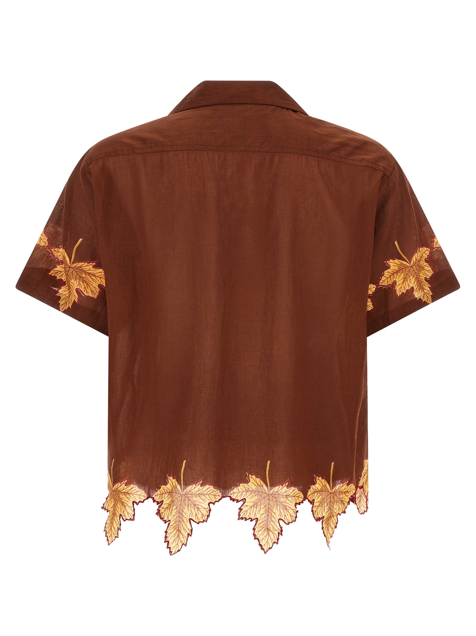 Harvest Floor shirt Brown Cotton Shirt, Blouse