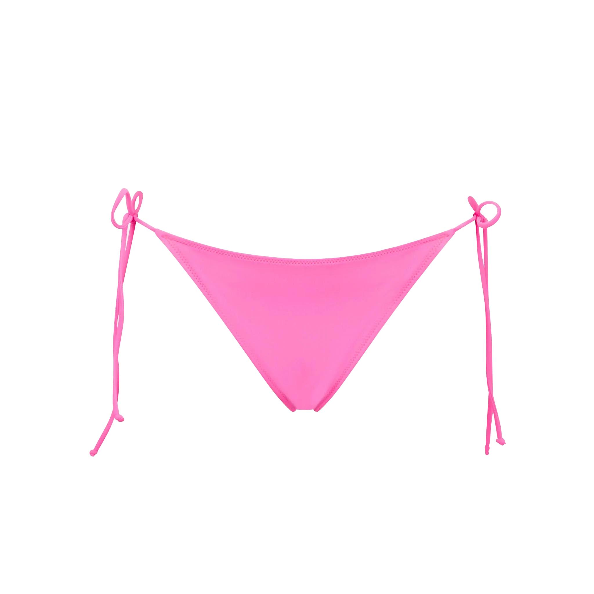 Marielle Fluo Fuchsia Solid Swim Briefs Pink Bottom