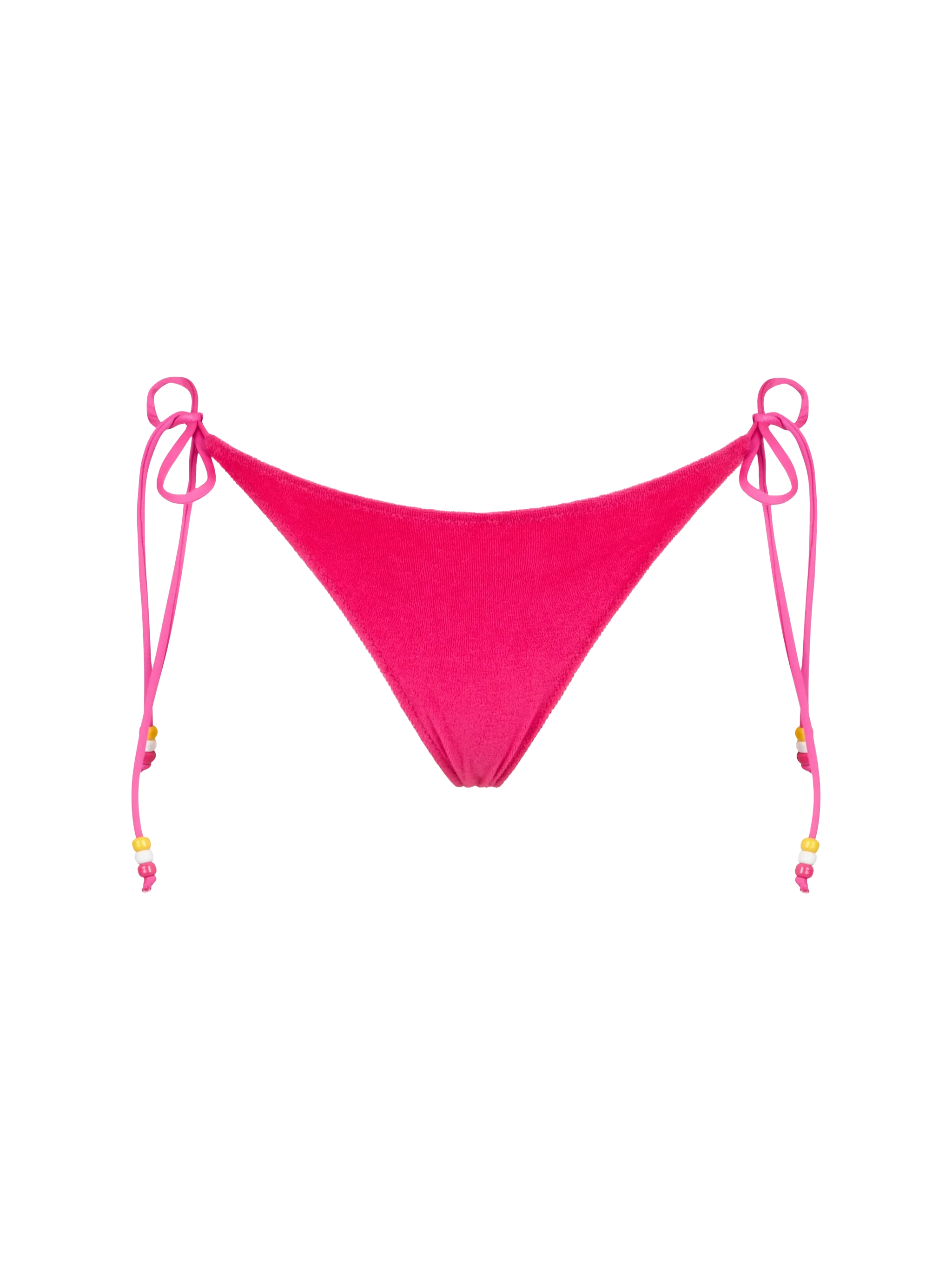 Fuchsia Terry Marielle Swim Briefs Pink Bottom