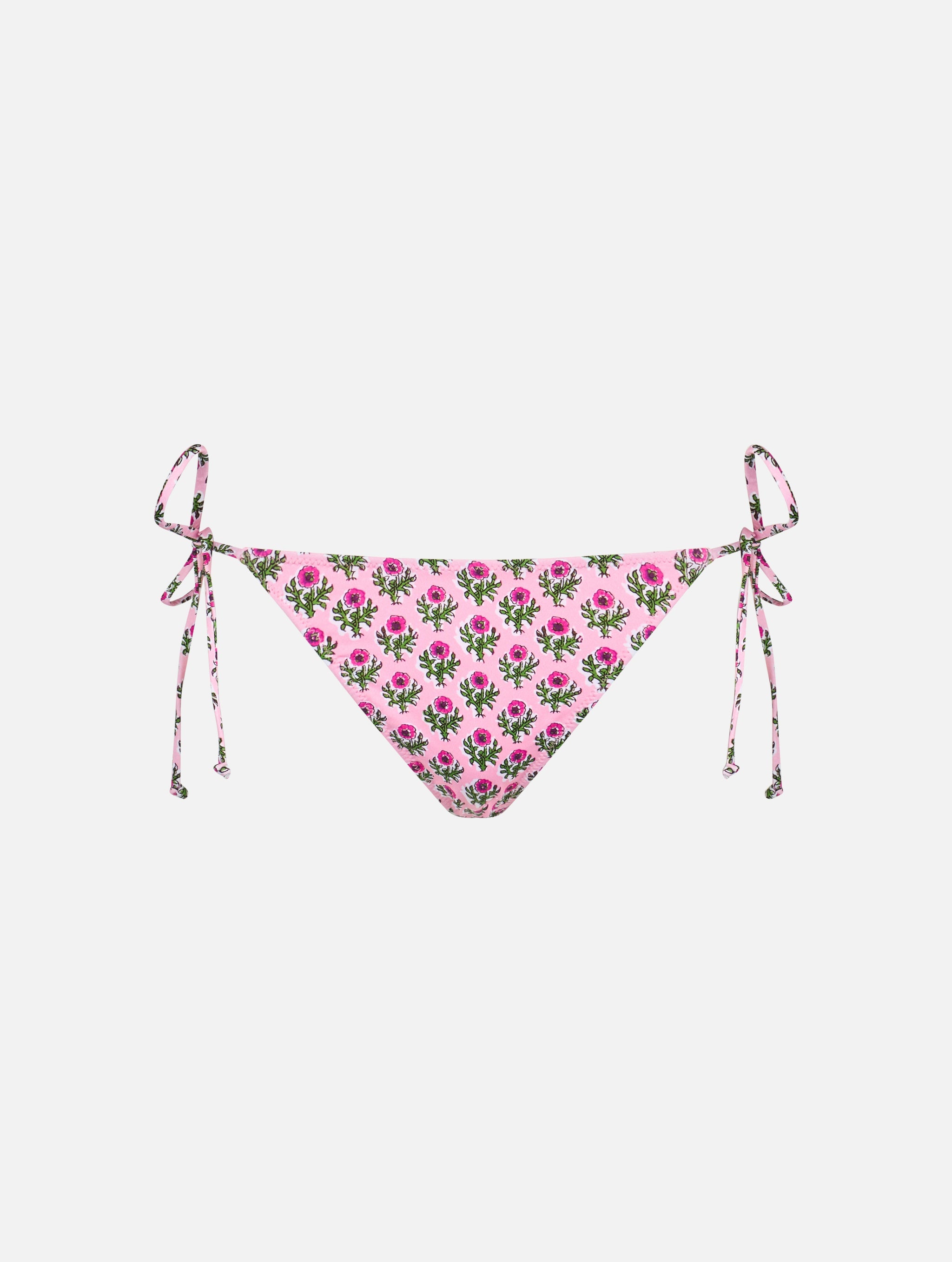 Floral Marielle Swim Briefs Pink Bottom