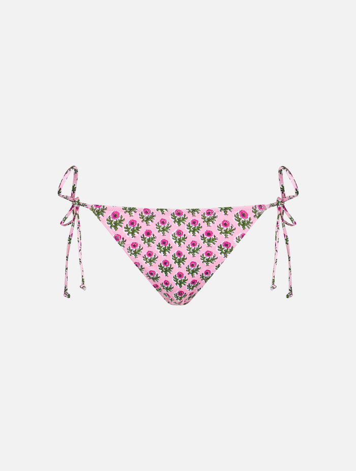 Floral Marielle Swim Briefs Pink Bottom