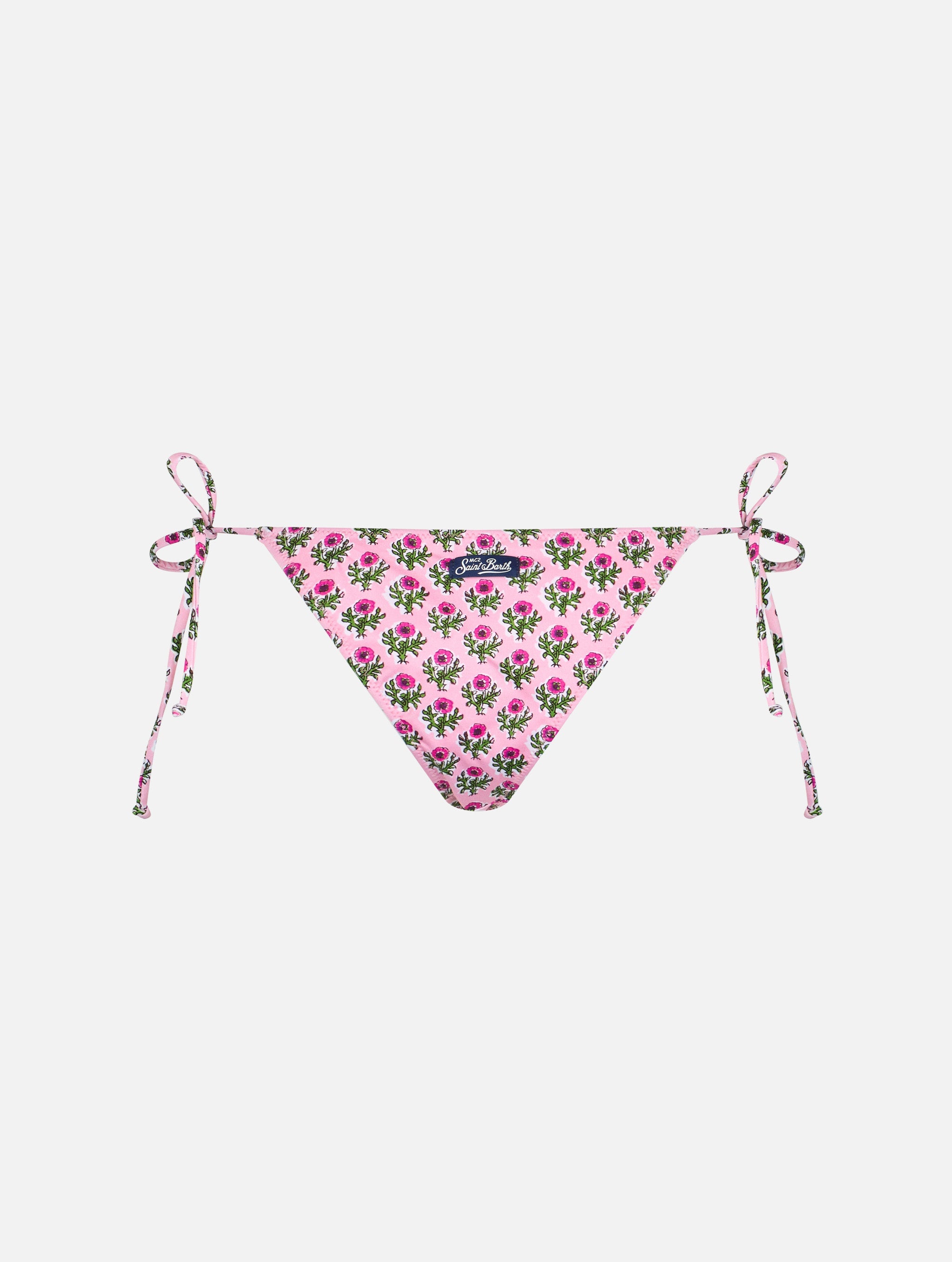 Floral Marielle Swim Briefs Pink Bottom