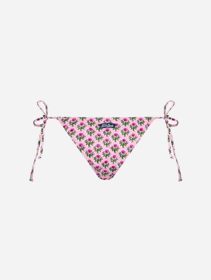 Floral Marielle Swim Briefs Pink Bottom