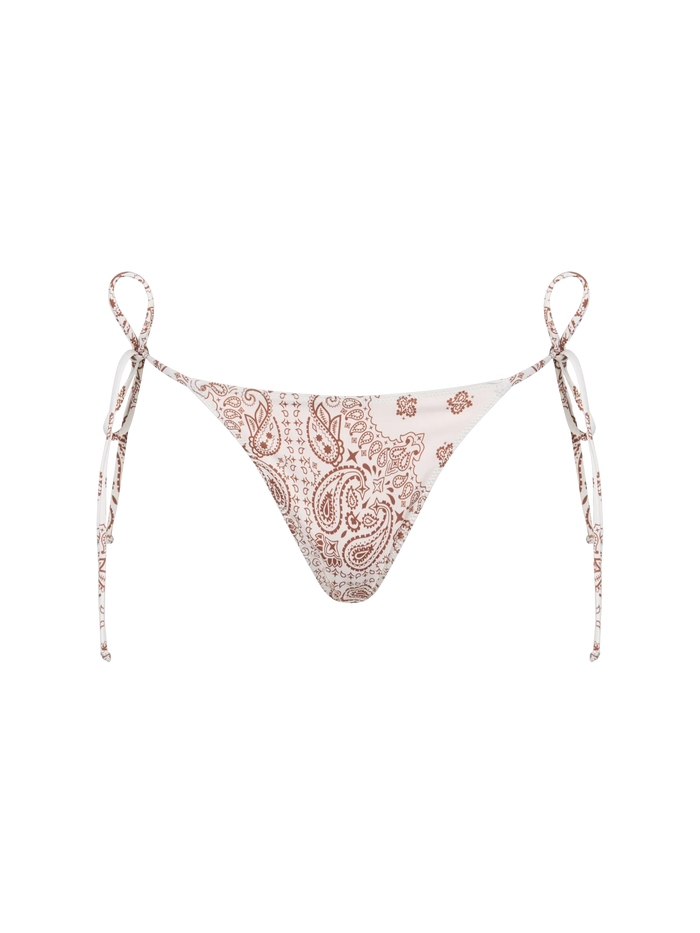 Marielle Classic Bandanna Print Swim Briefs White Bottom