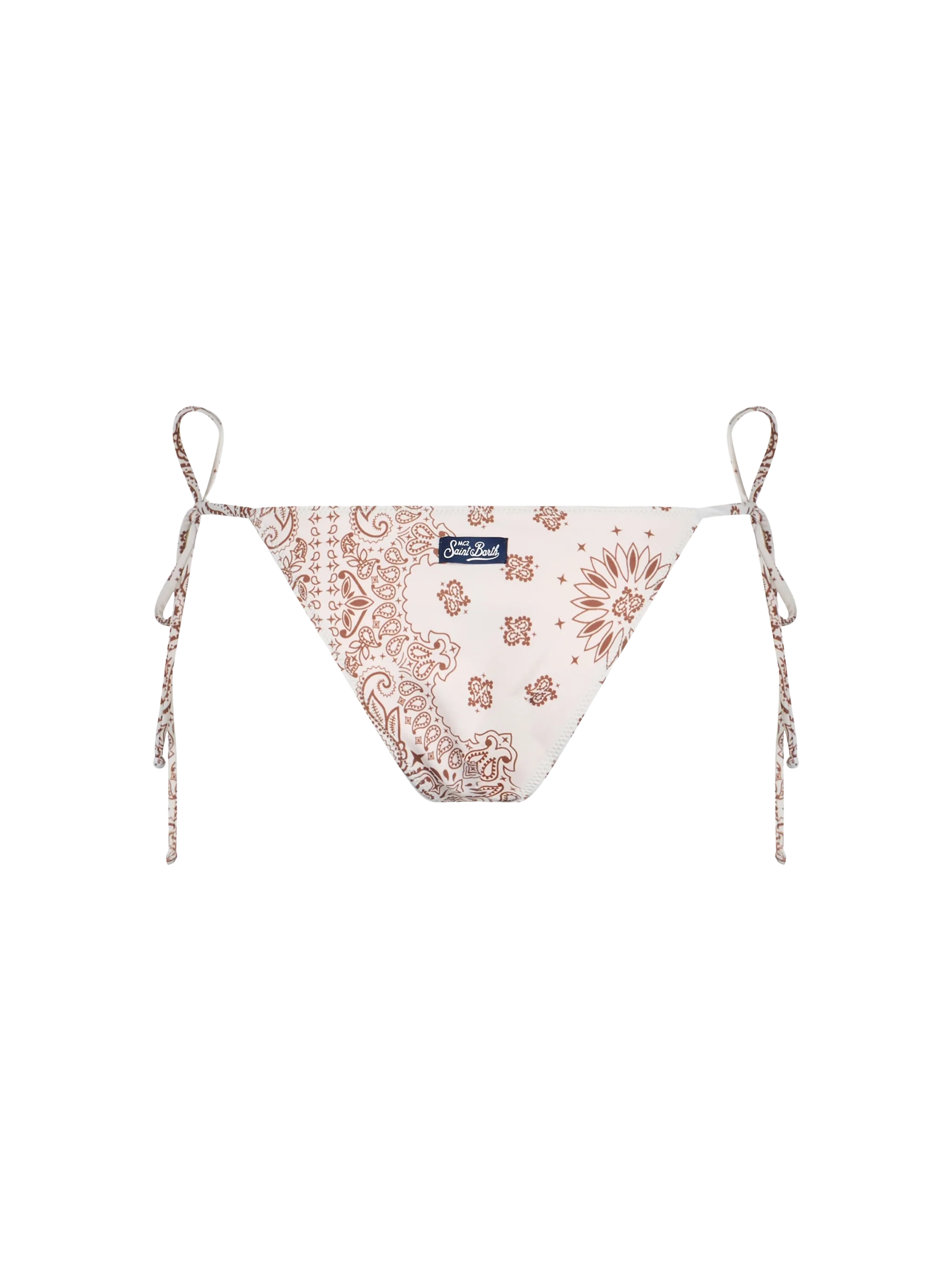 Marielle Classic Bandanna Print Swim Briefs White Bottom
