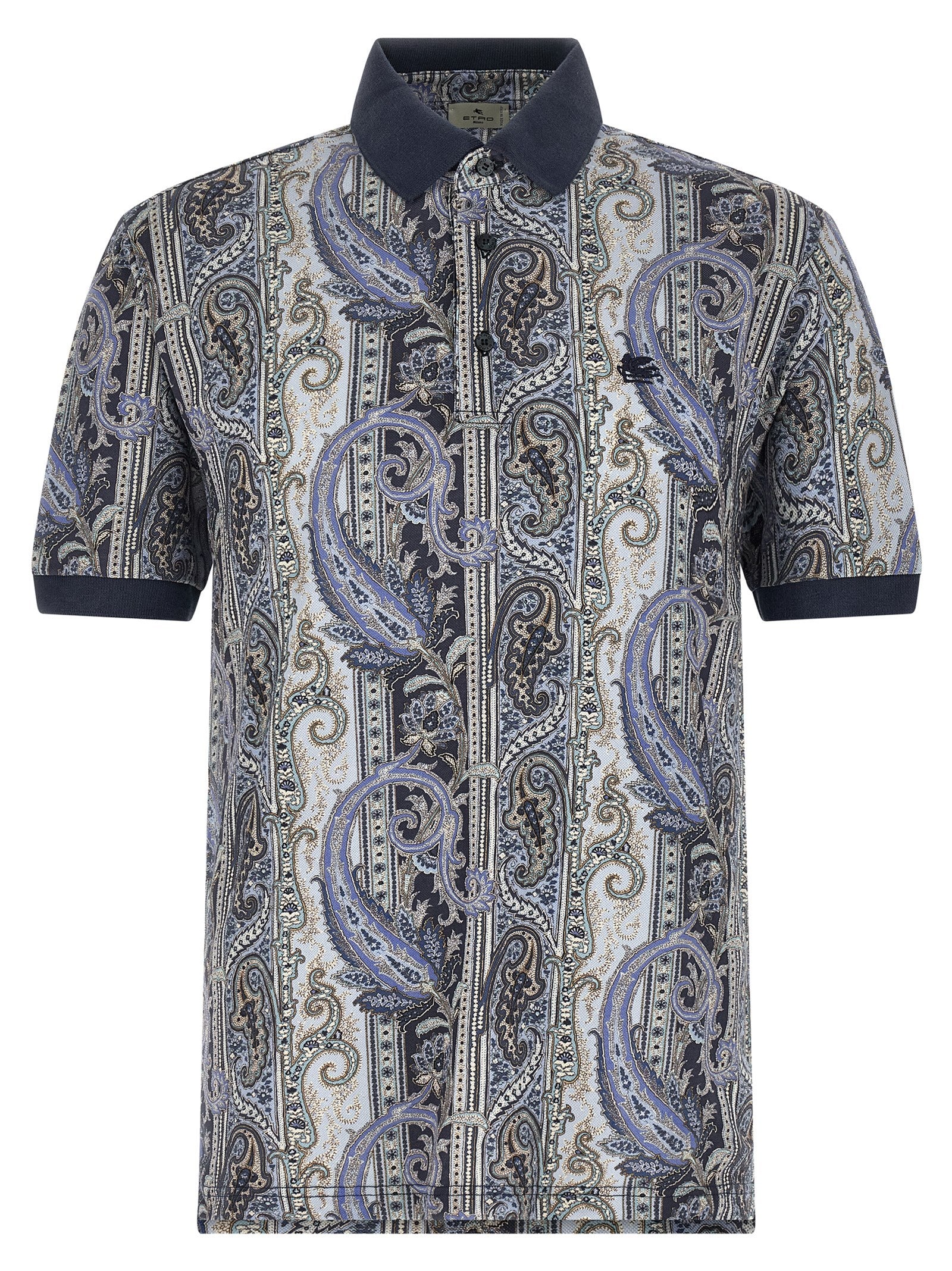 Arnica Paisley polo shirt Blue Cotton