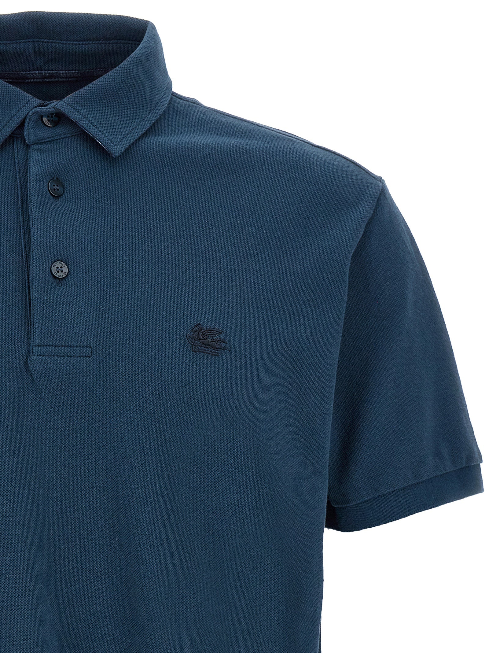 Pegaso polo shirt Blue Cotton