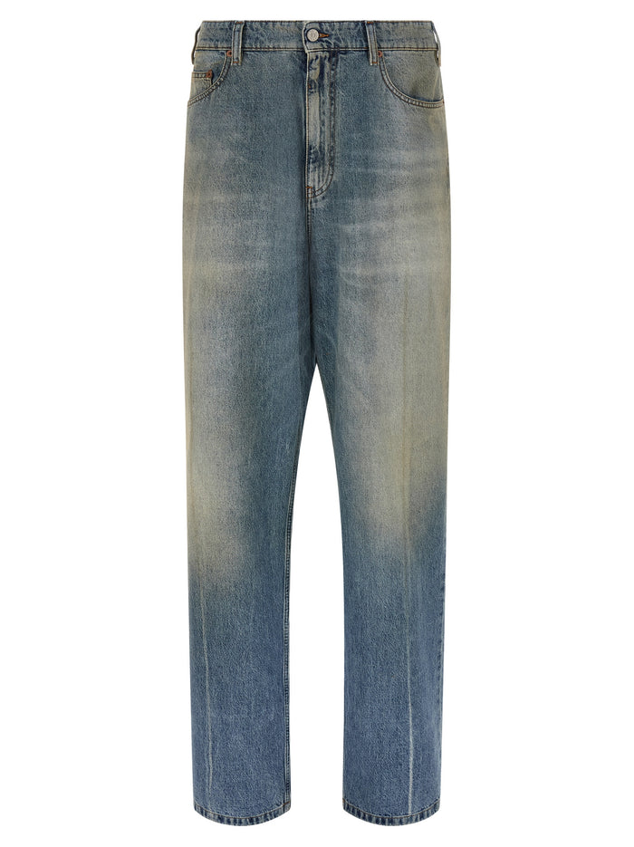 Feather Runner Pants Beige Cotton
