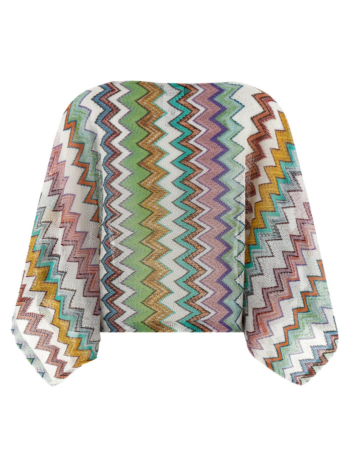 Zigzag Top Viscose Tops