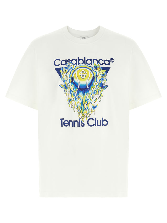 Tennis Club Icon T-shirt White Organic Cotton