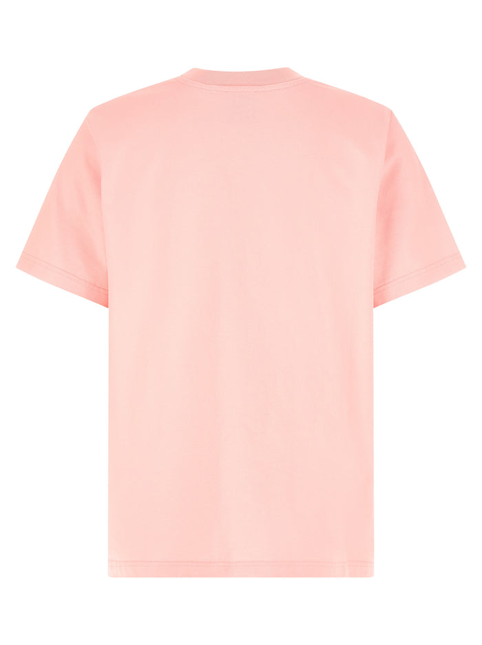 Martin Naumann Glass Logo T-Shirt Pink Organic Cotton