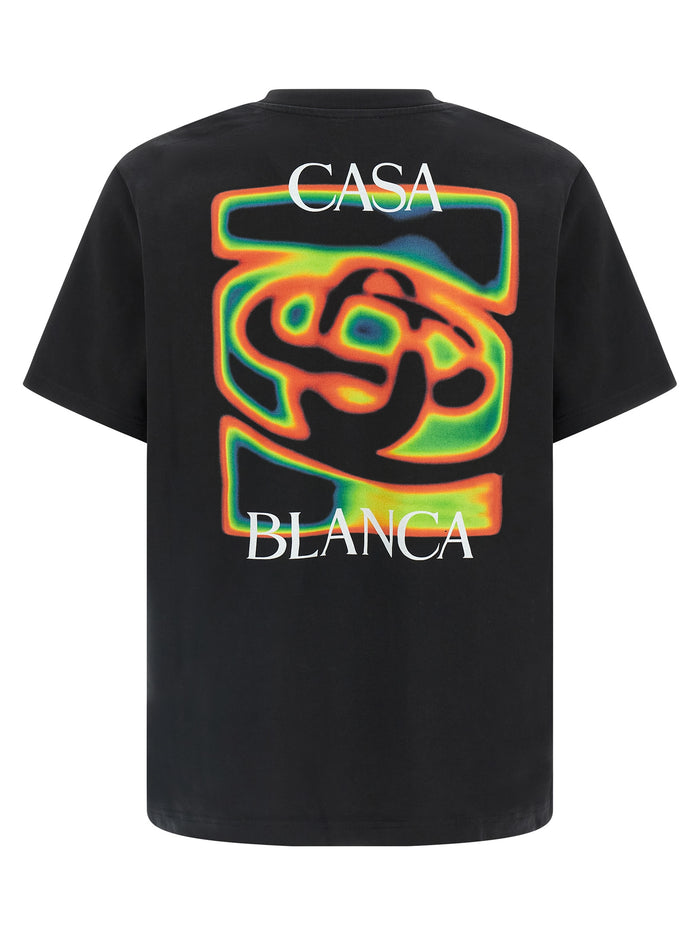 Heat Map Logo T-shirt Black Organic Cotton