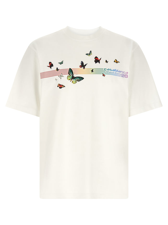 Butterfly T-shirt White Organic Cotton