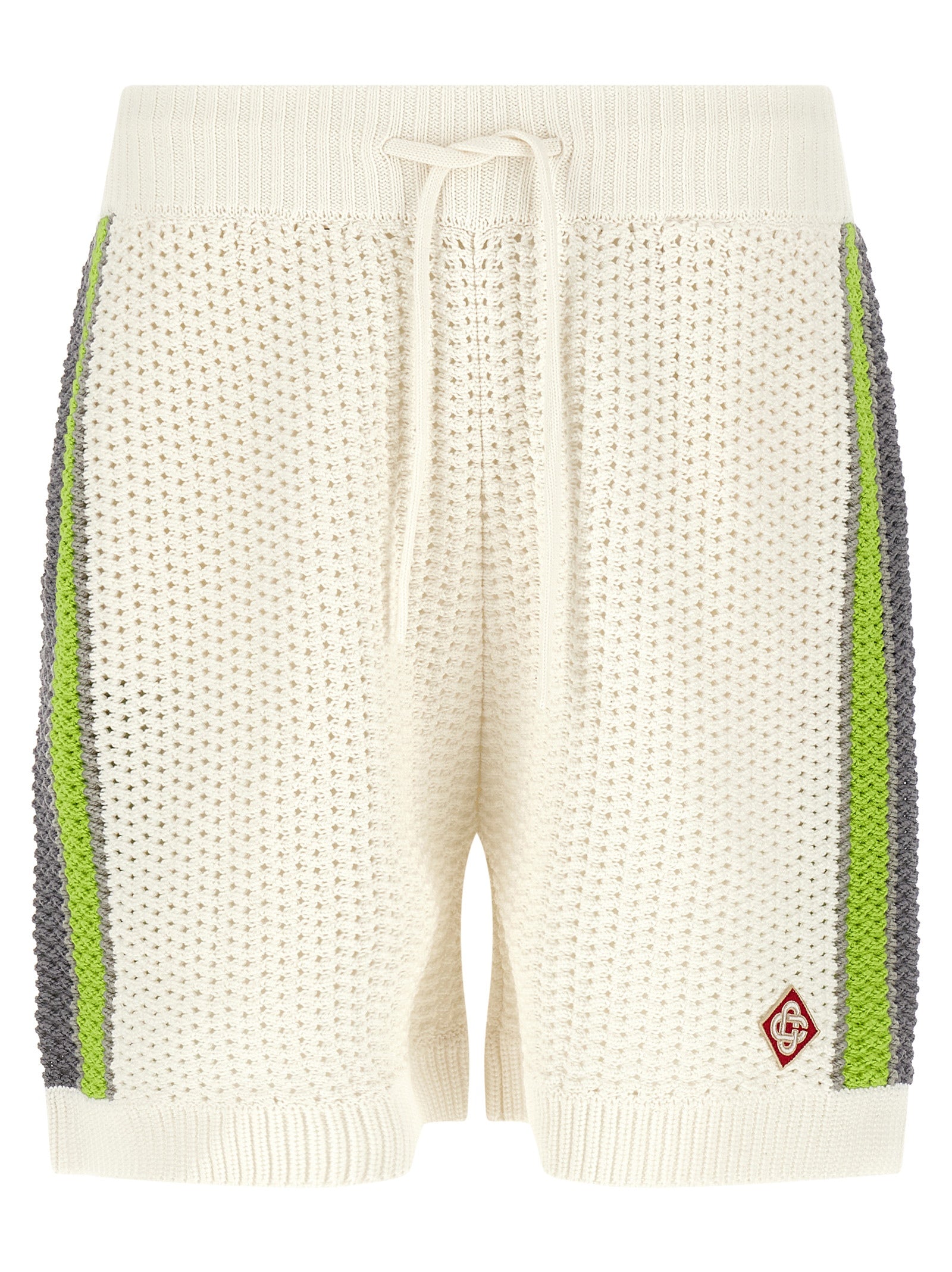 Stripe Crochet bermuda shorts Multicolor Cotton Bermuda