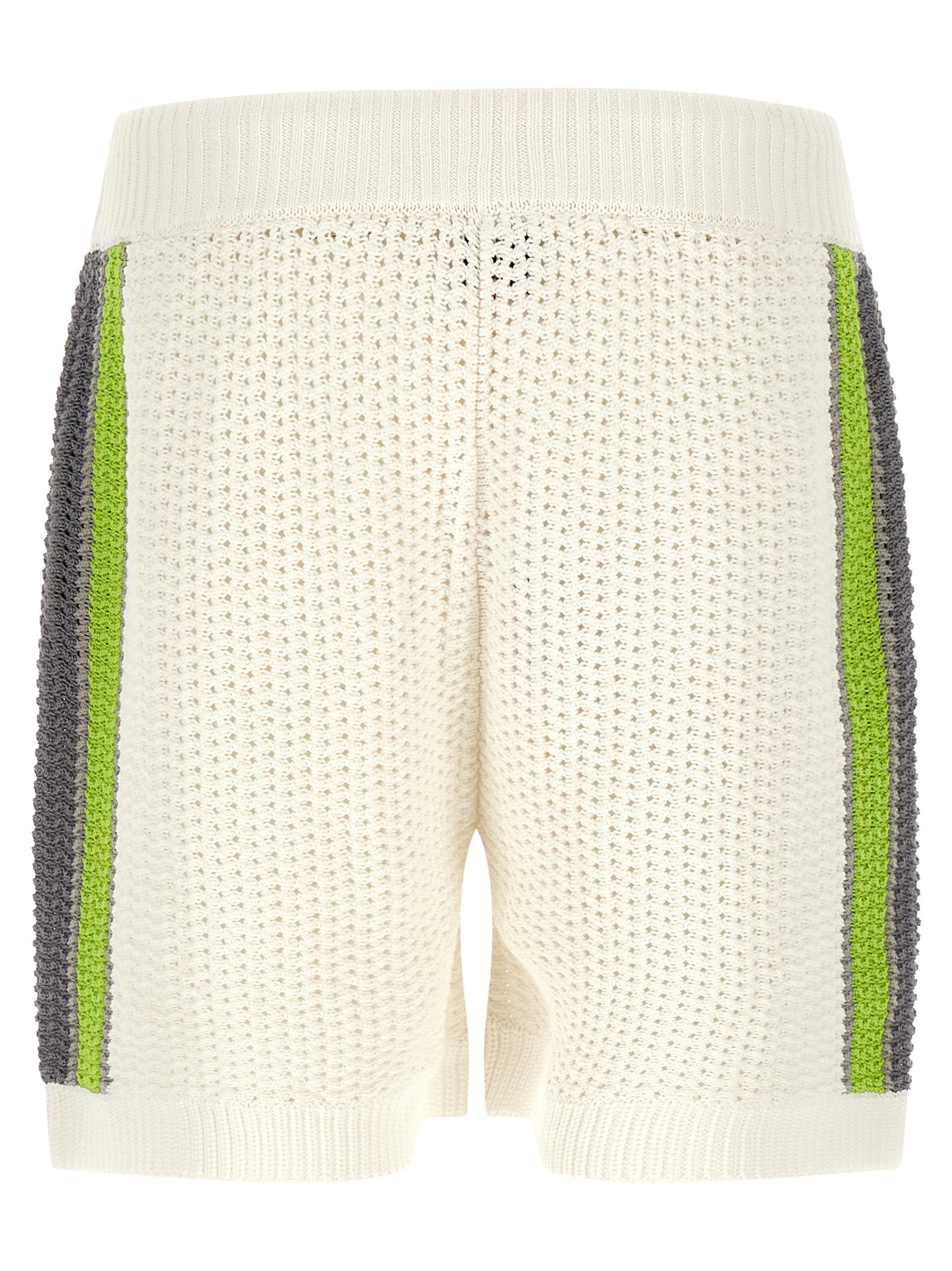 Stripe Crochet bermuda shorts Multicolor Cotton Bermuda