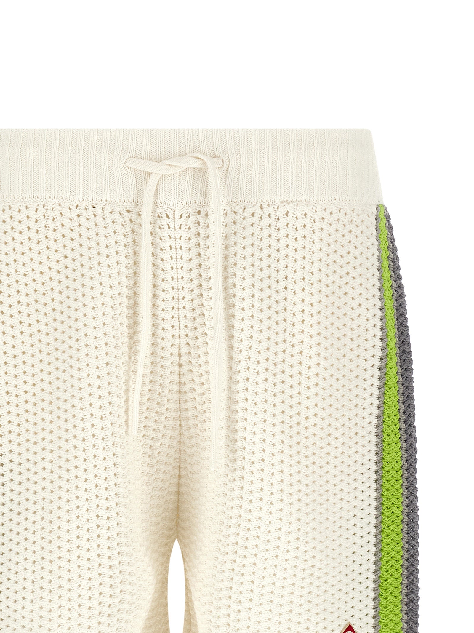 Stripe Crochet bermuda shorts Multicolor Cotton Bermuda