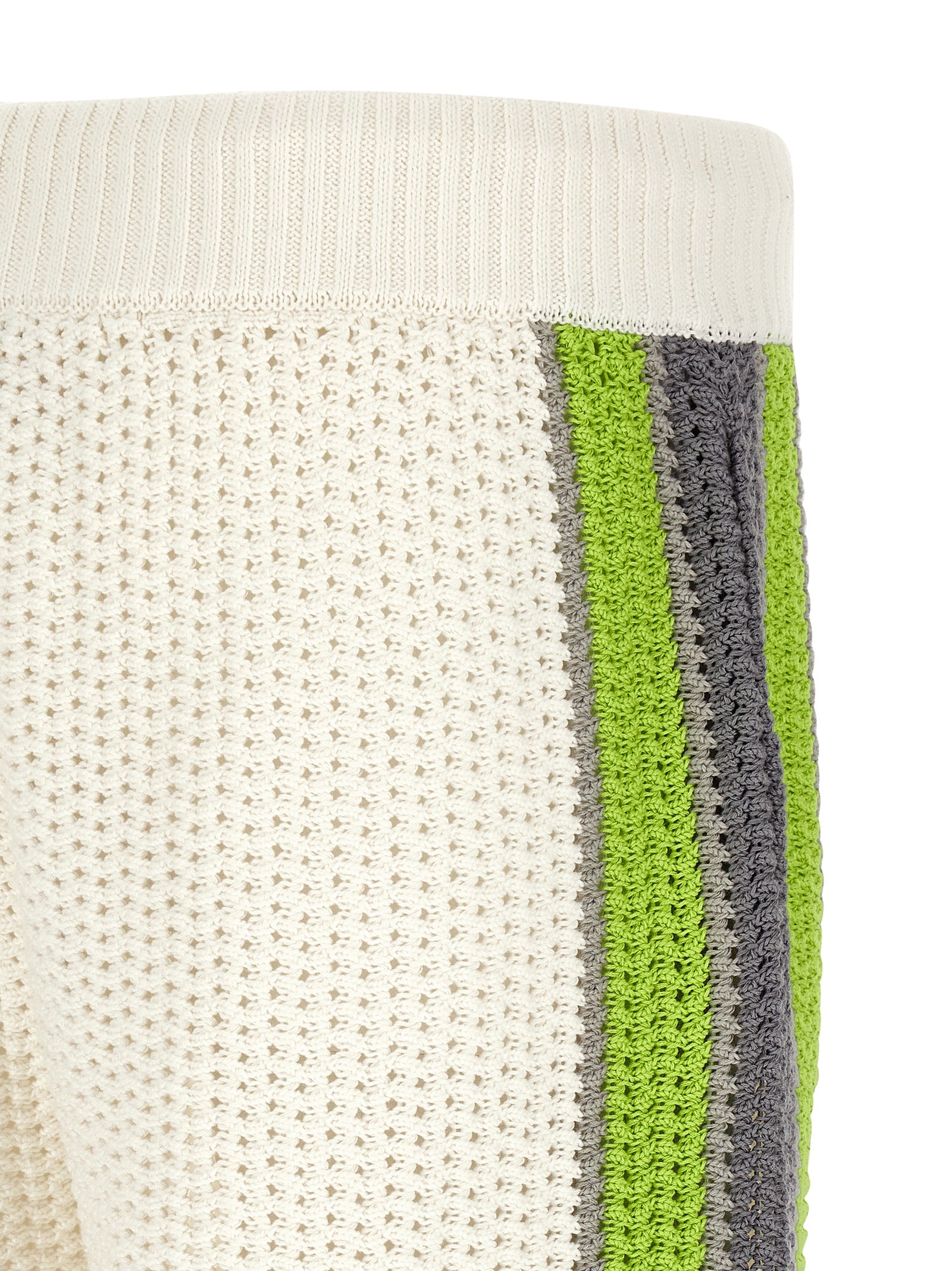 Stripe Crochet bermuda shorts Multicolor Cotton Bermuda