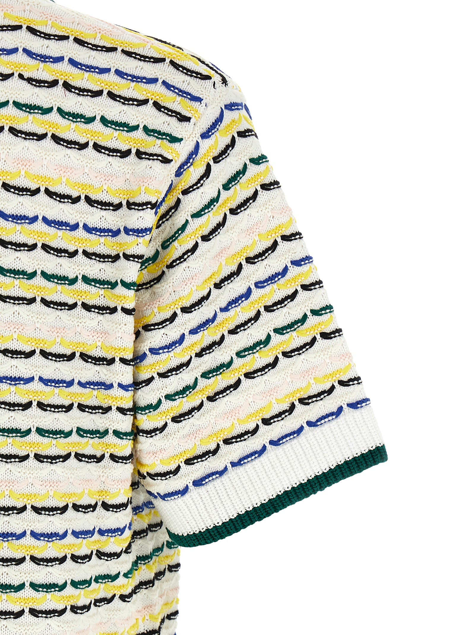 Tuck Stitch Short Sleeve shirt Multicolor Cotton Shirt, Blouse