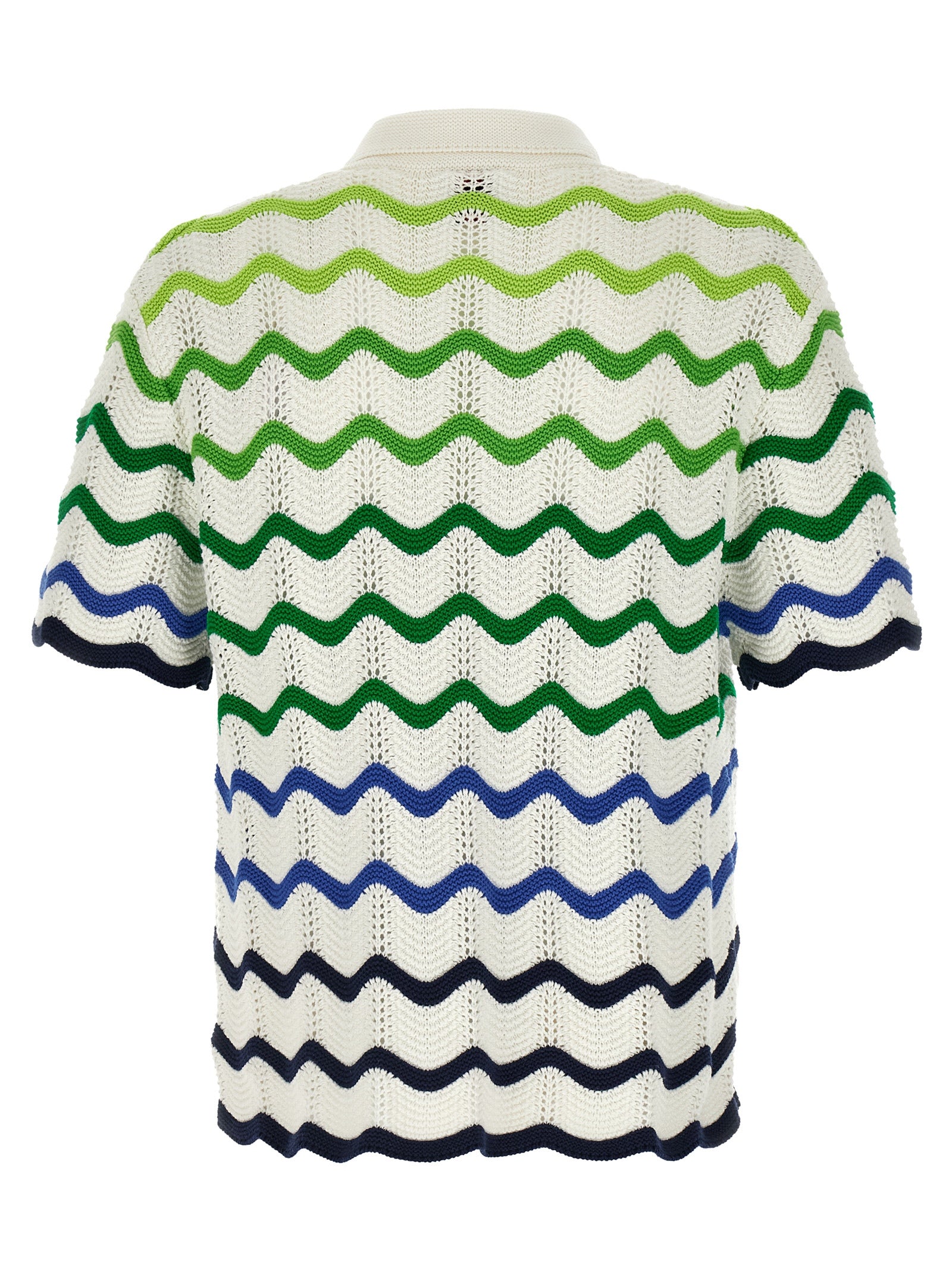 Gradient Wave shirt Multicolor Cotton Shirt, Blouse