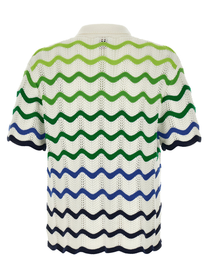 Gradient Wave shirt Multicolor Cotton Shirt, Blouse