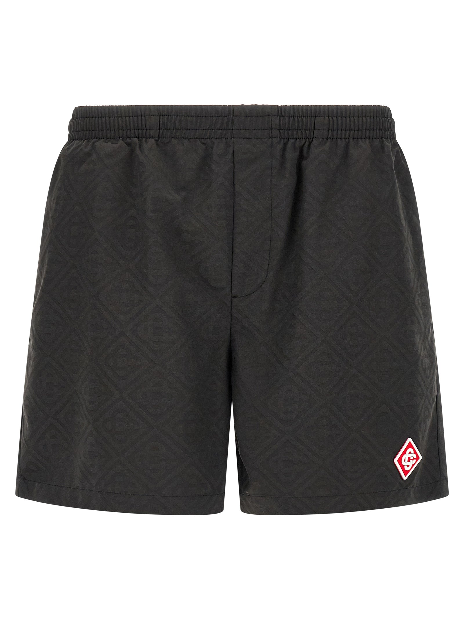 Jacquard logo swimsuit Black Polyester Beachwear