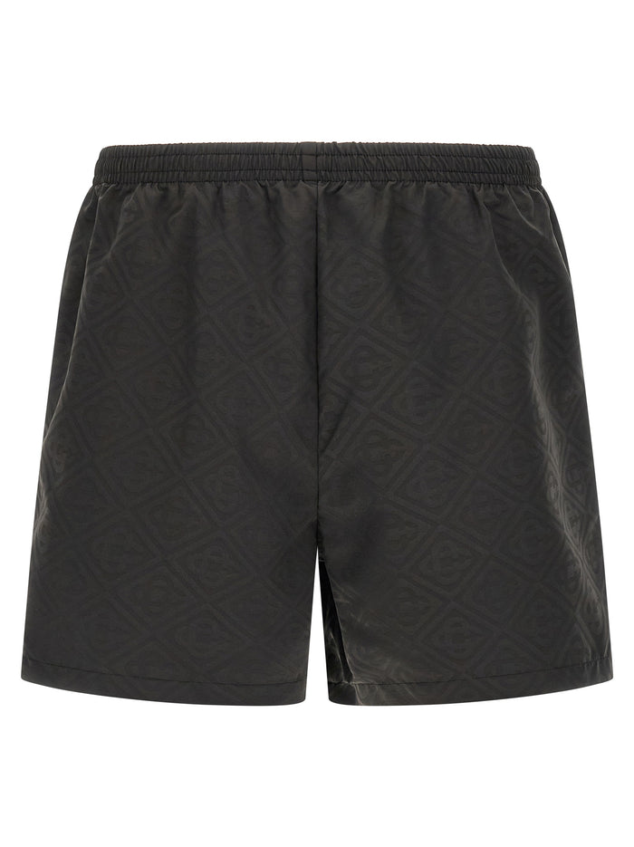Jacquard logo swimsuit Black Polyester Beachwear