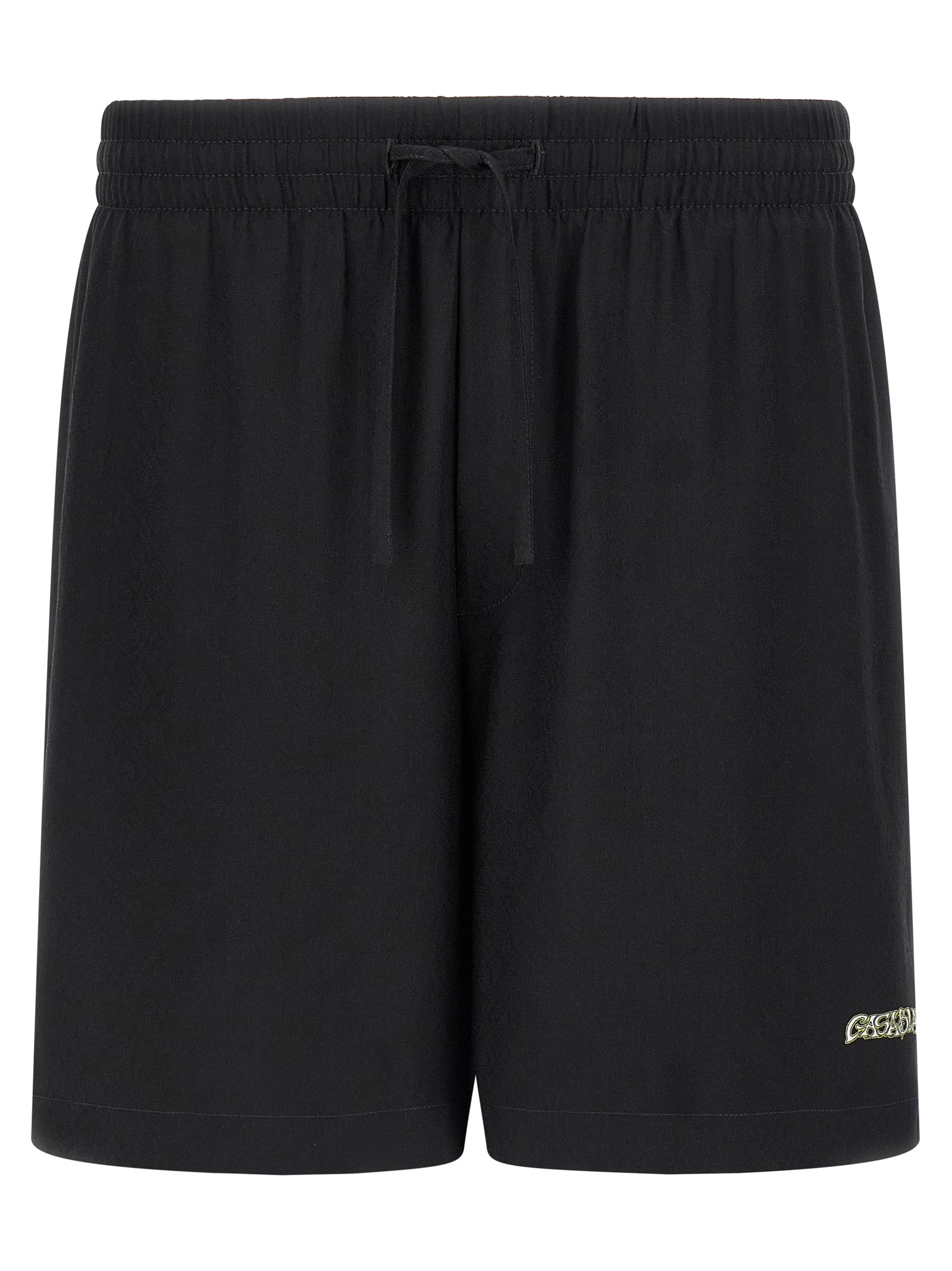 Volcano bermuda shorts Black Silk Bermuda