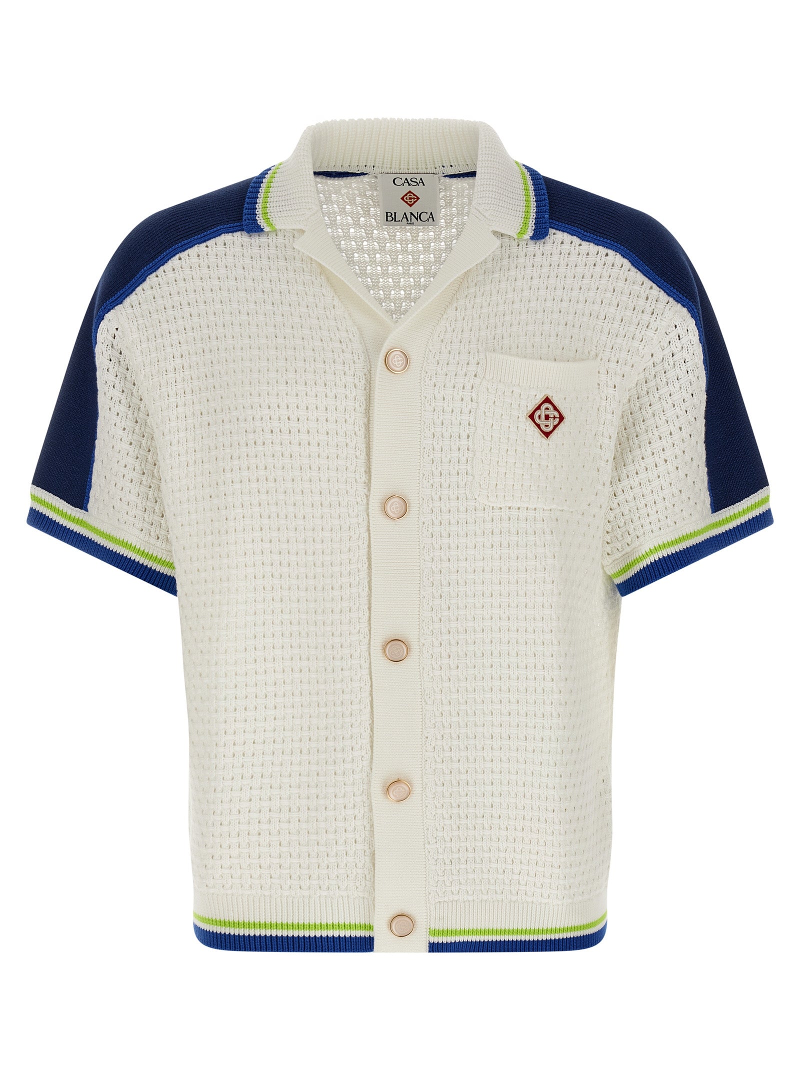 Tennis Cotton Crochet shirt White Shirt, Blouse