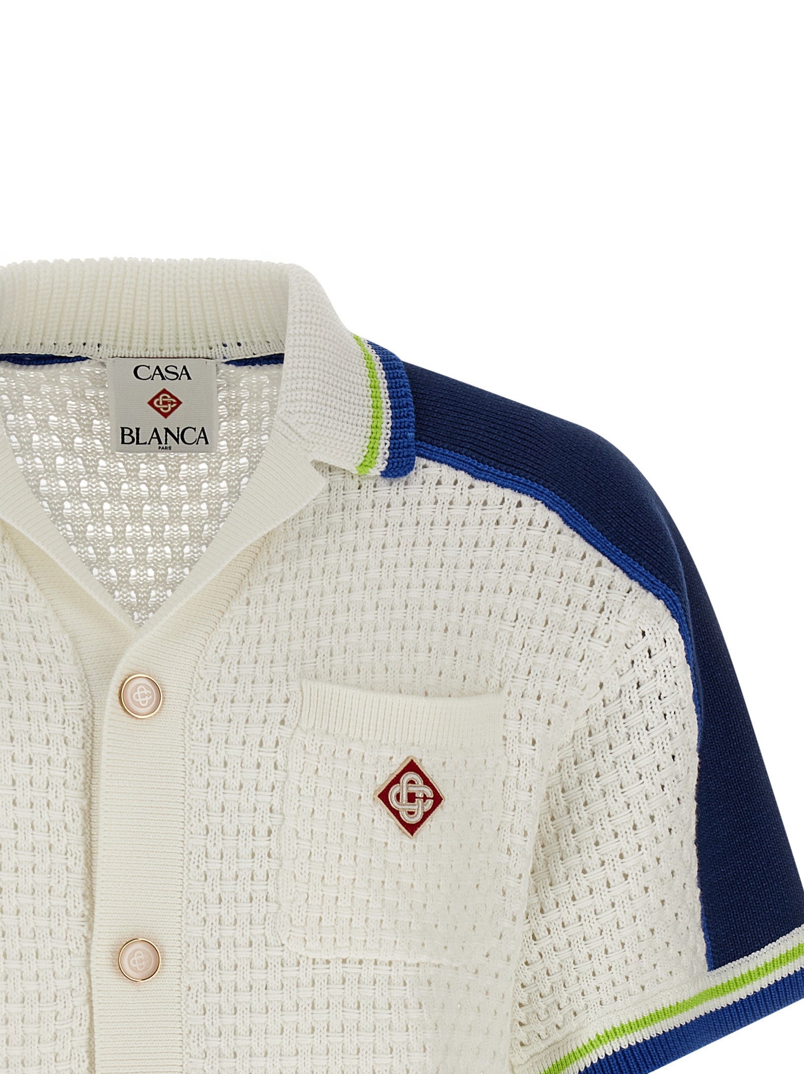 Tennis Cotton Crochet shirt White Shirt, Blouse