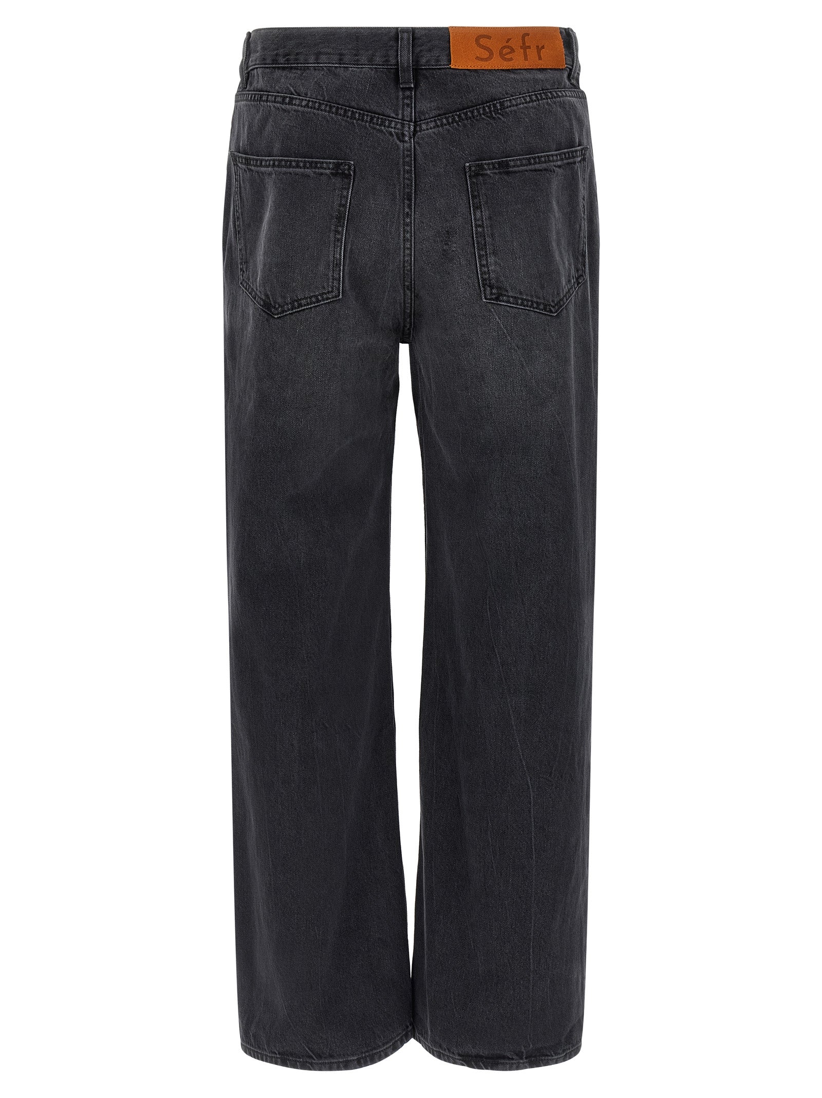 5-pocket jeans Black Cotton