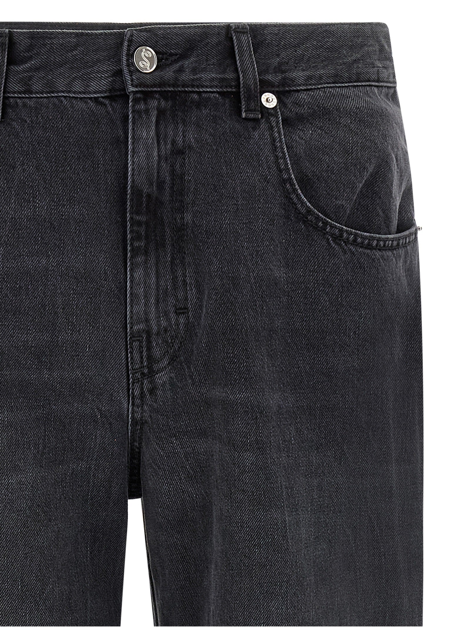 5-pocket jeans Black Cotton