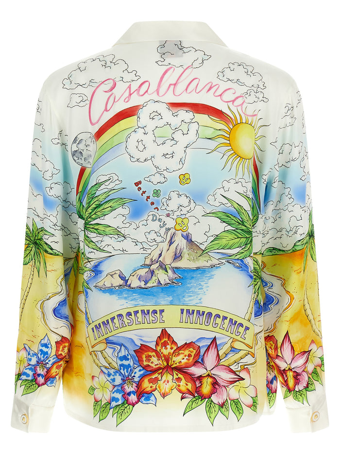 Better Days shirt Multicolor Silk Shirt, Blouse