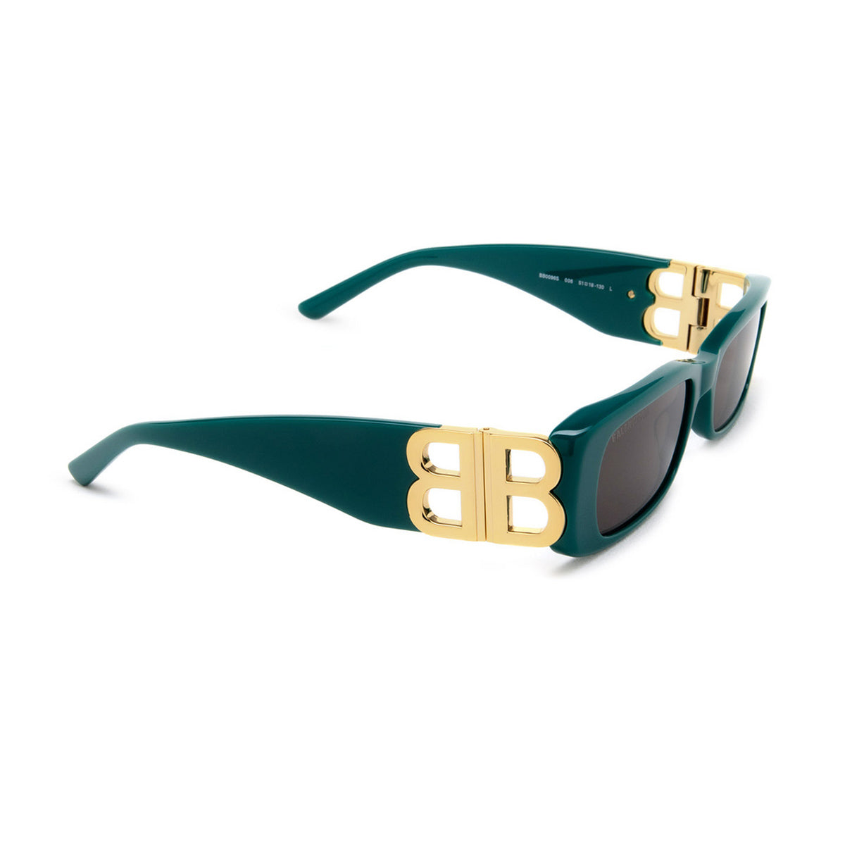 Dynasty Rectangle BB0096S 006 Verde Celluloid Occhiali Sole