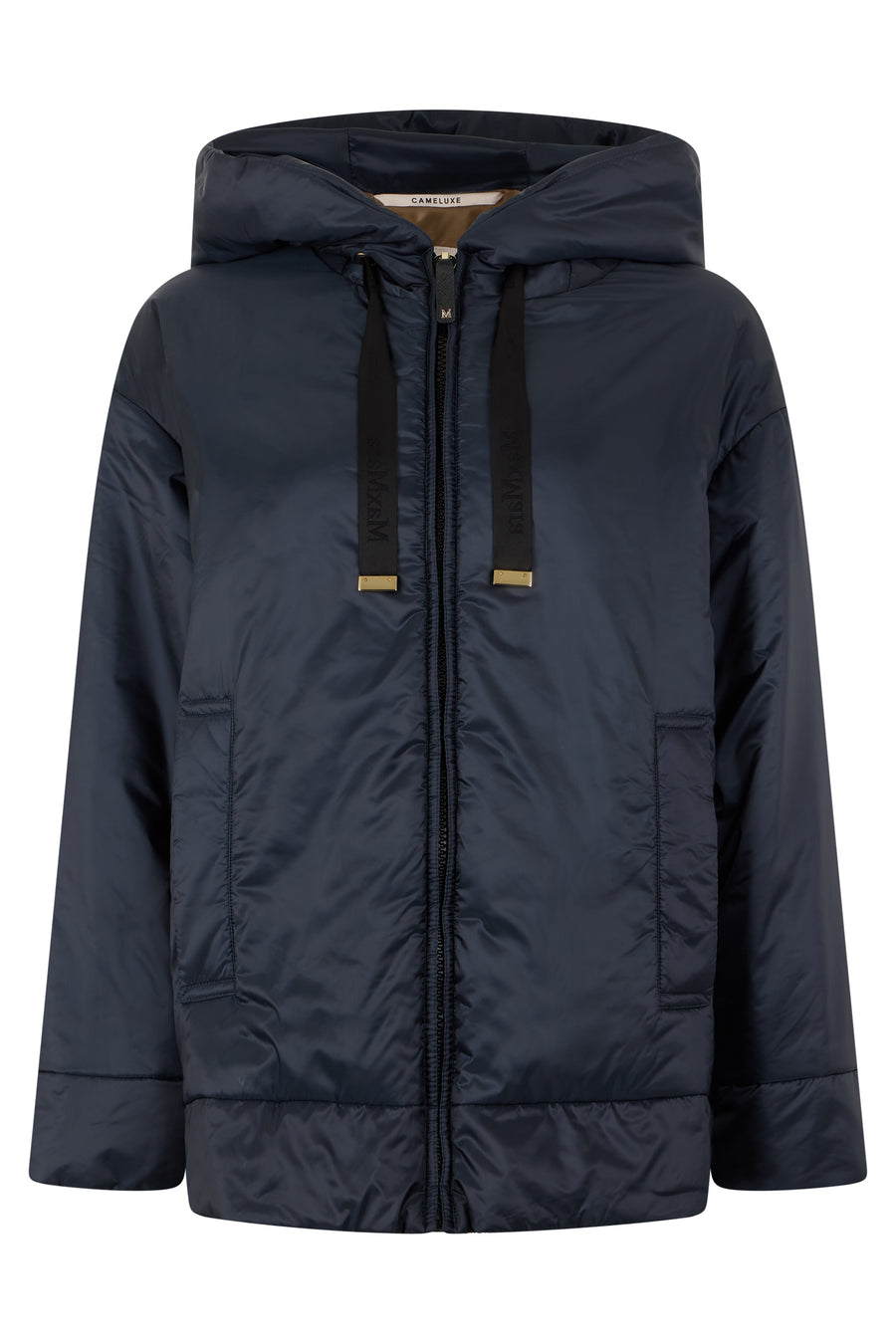 Padded Jacket Blue Polyester Puffer