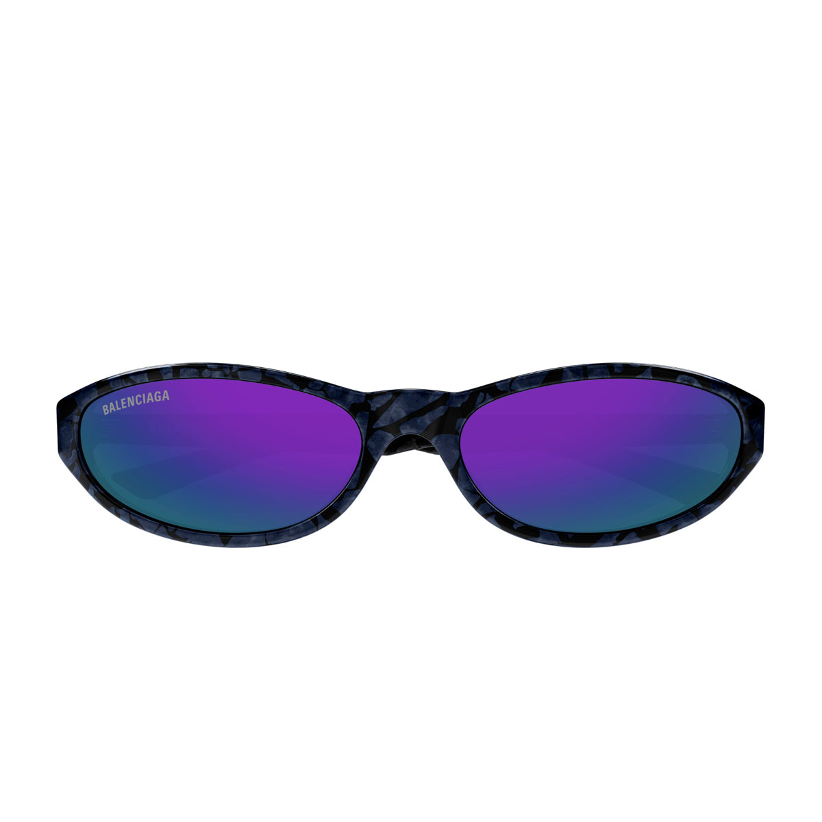 Balenciaga BB0007S Linea Everyday 011 Violet Black Nero Acetate Occhiali Da Sole