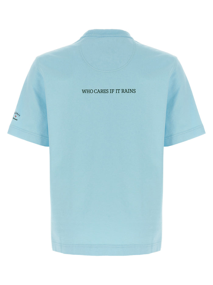 Barbour x NOAH Archive Swan T-shirt Light Blue Cotton
