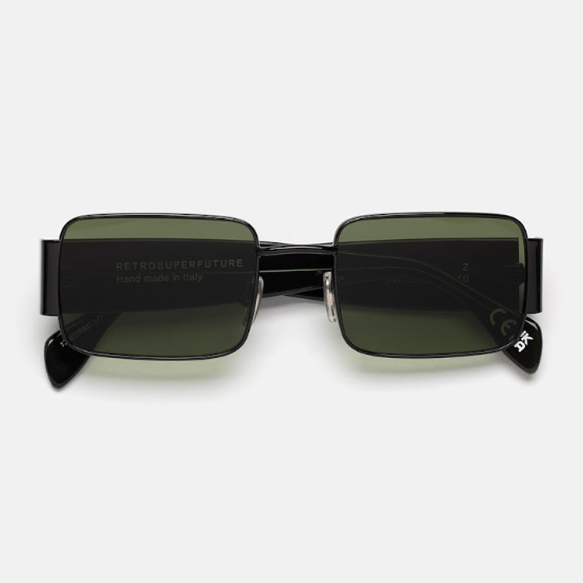 Retrosuperfuture Z TARTARUGA Green Black Nero Acetate/ Metal Occhiali Da Sole