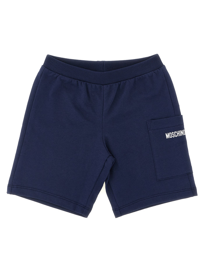 Moschino Teddy Bear T-shirt + bermuda suits Blue Cotton Dress