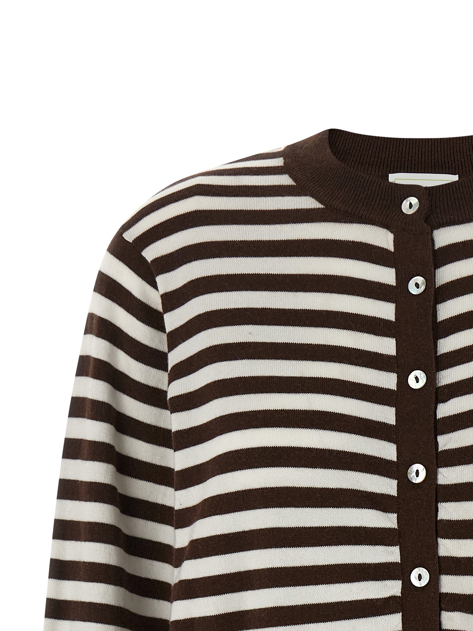 Be Motivated cardigan Brown Cotton Cashmere Sweater, Cardigans