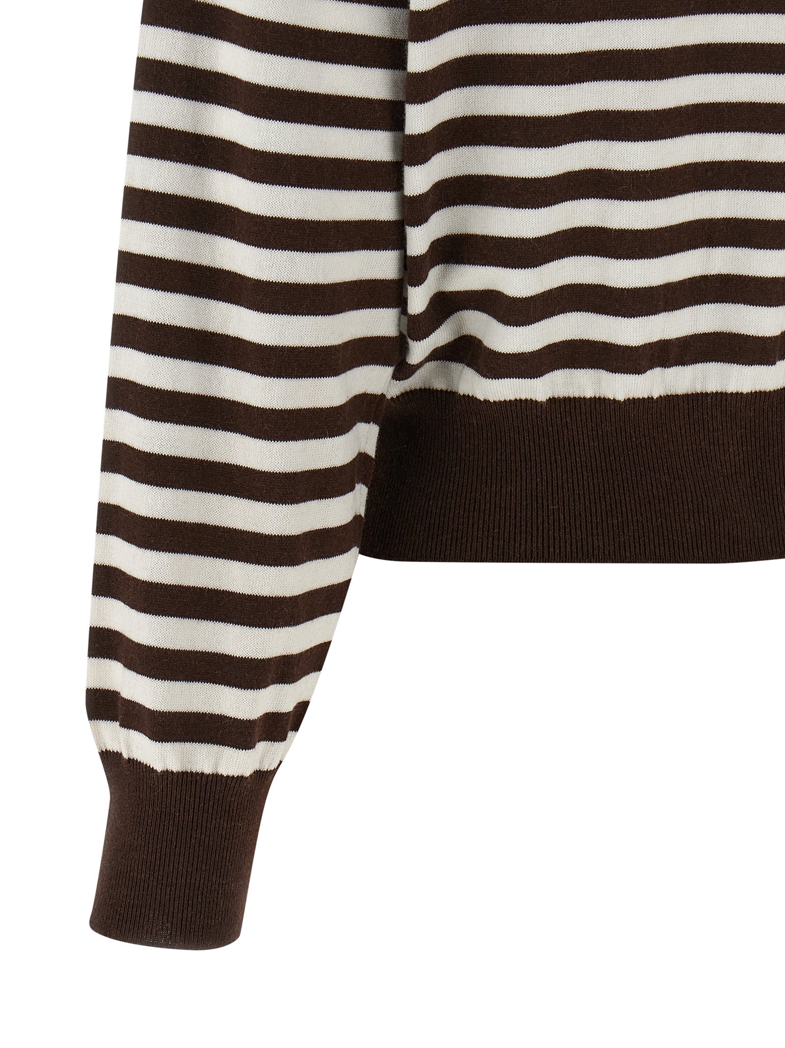 Be Motivated cardigan Brown Cotton Cashmere Sweater, Cardigans