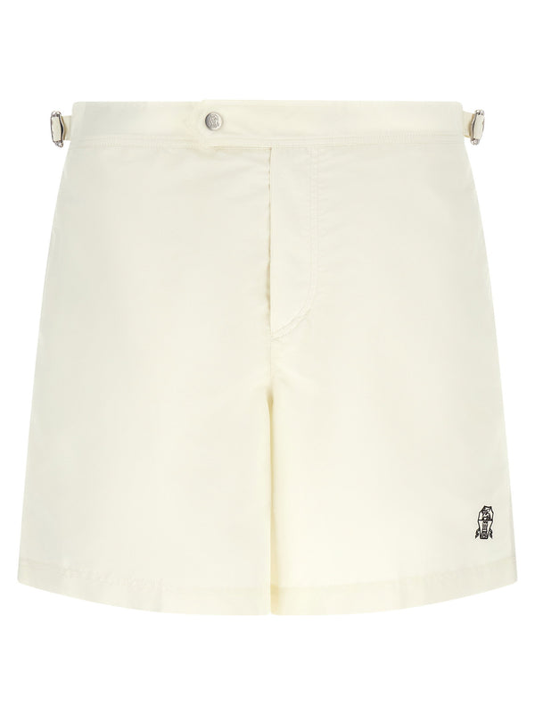 Brunello Cucinelli Logo Embroidery Swimsuit