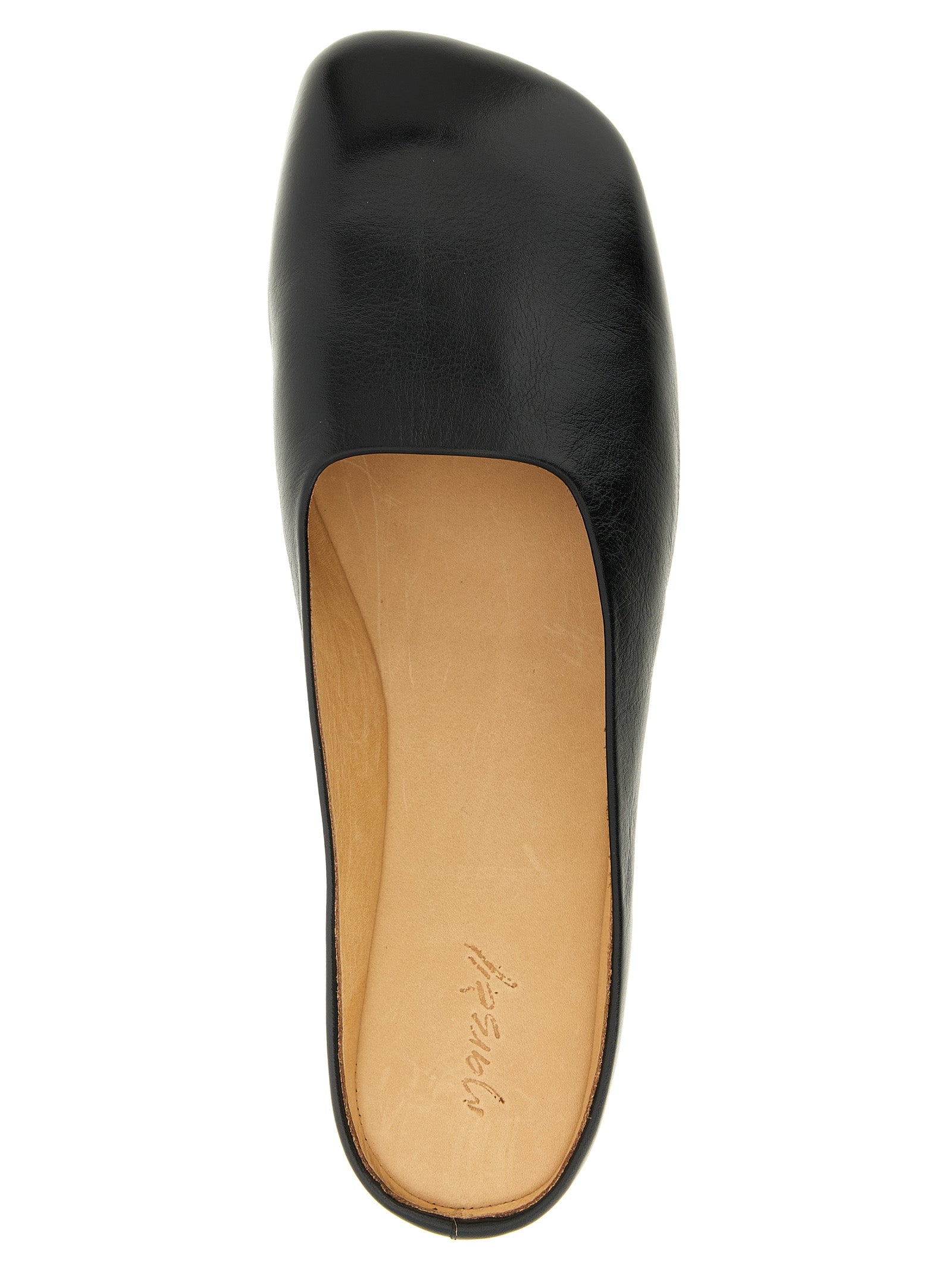 Bama mules Black Calfskin Leather (bos Taurus) Flat Shoes