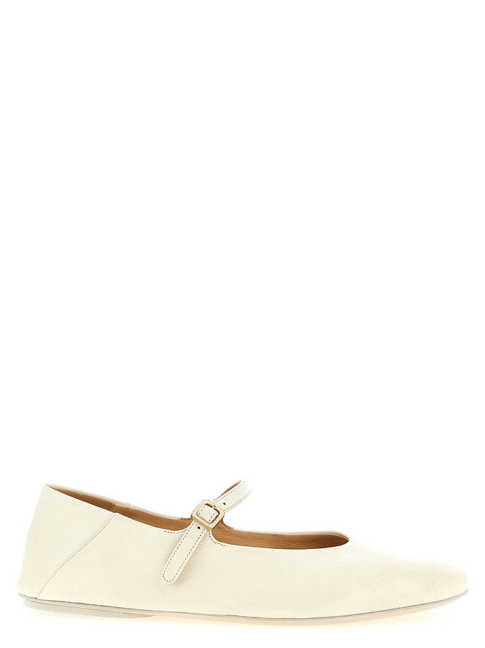 Strascico ballet flats Beige Calfskin Leather (bos Taurus) Flat Shoes