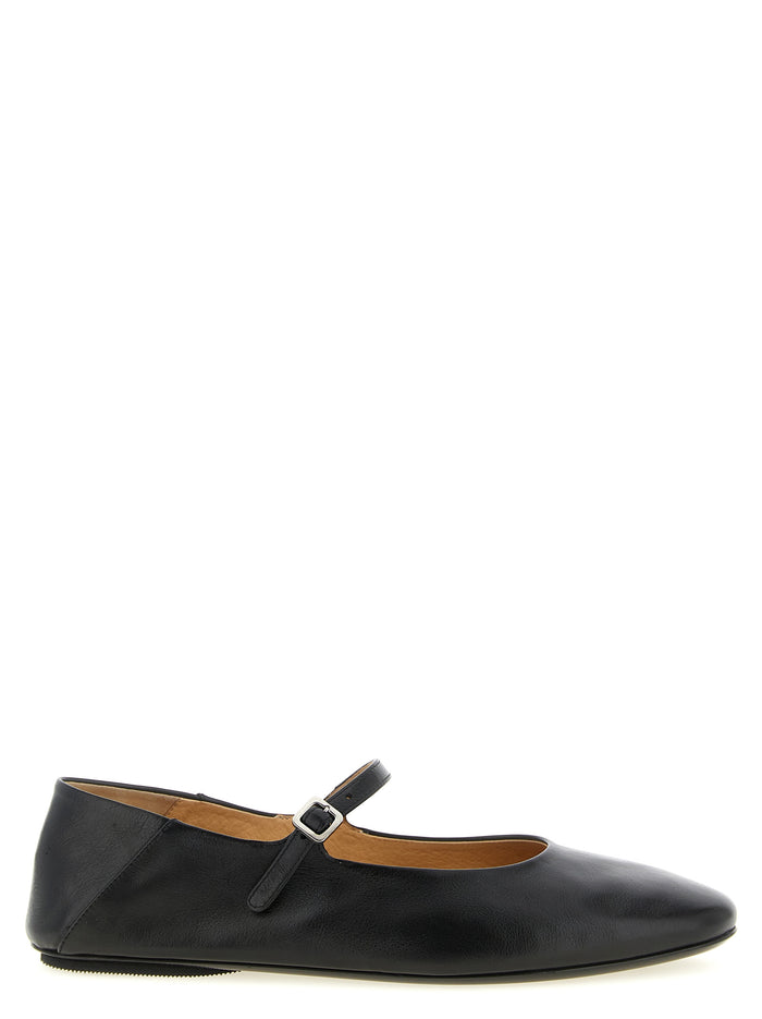 Strascico ballet flats Black Calfskin Leather (bos Taurus) Flat Shoes