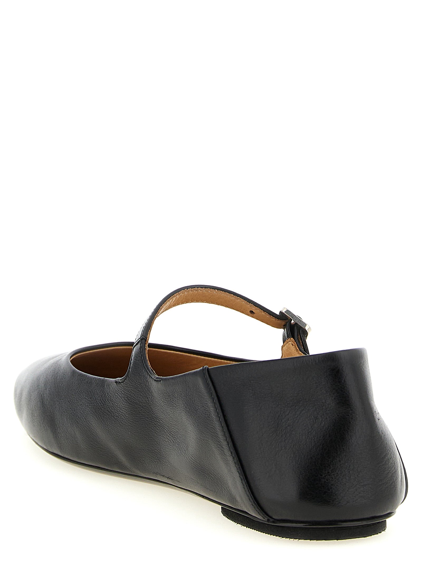 Strascico ballet flats Black Calfskin Leather (bos Taurus) Flat Shoes