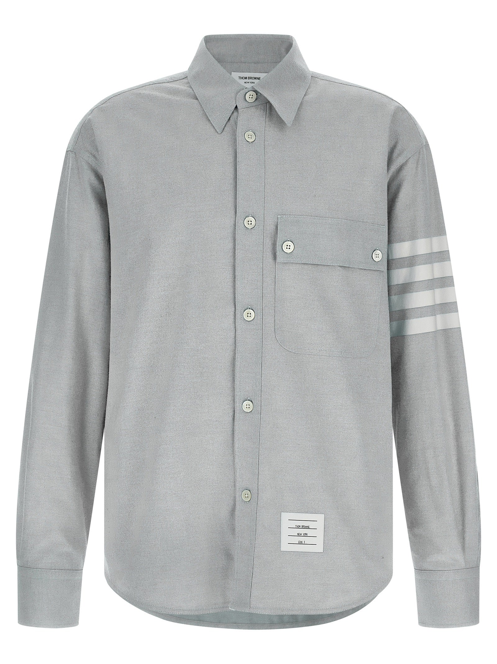 4BAR flannel shirt Gray Cotton Shirt, Blouse